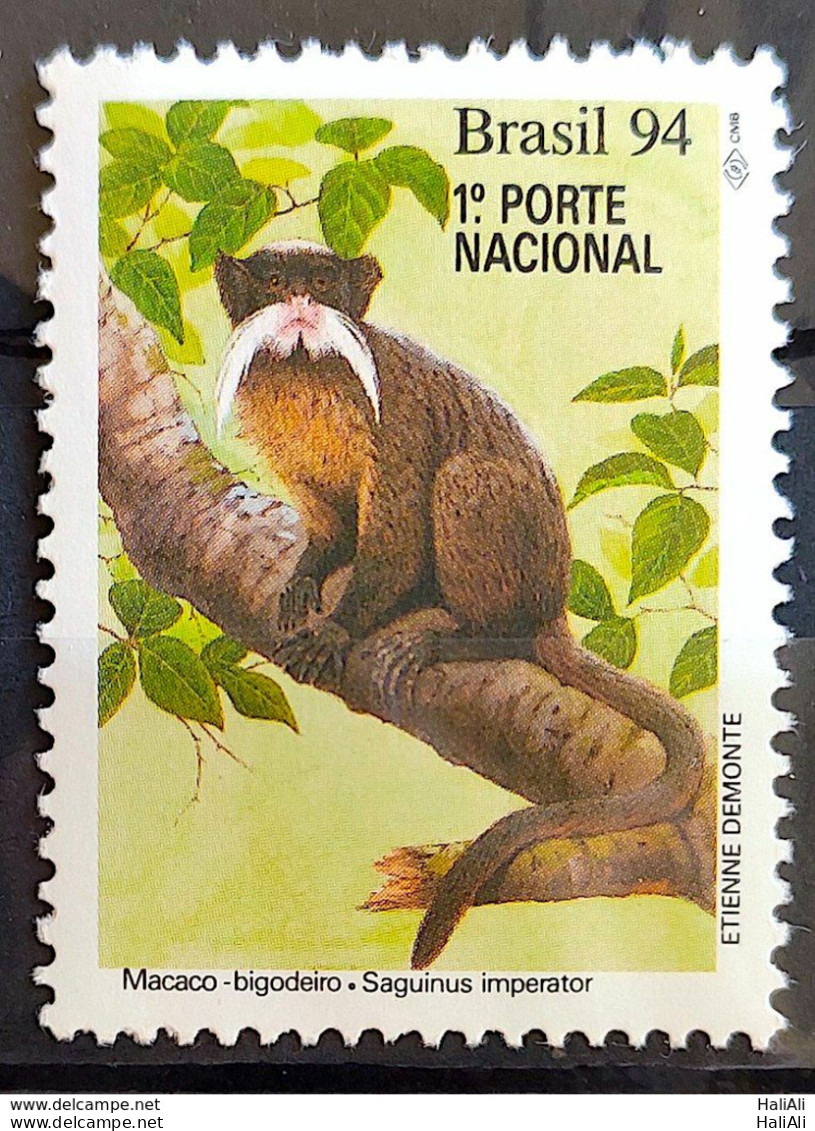 C 1894 Brazil Stamp Monkey Macaco Fauna Bigodeiro 1994 - Nuevos