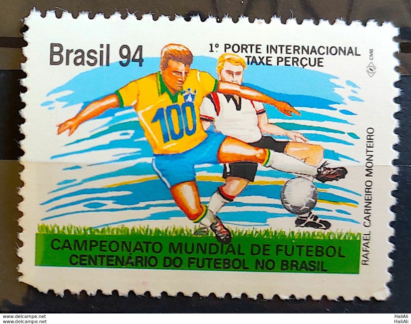 C 1893 Brazil Stamp World Football Championship 1994 Note The Perfuration - Nuevos