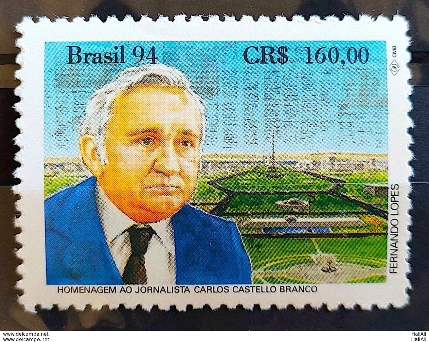 C 1889 Brazil Stamp Journalist Carlos Castello Branco Brasilia1994 - Ungebraucht