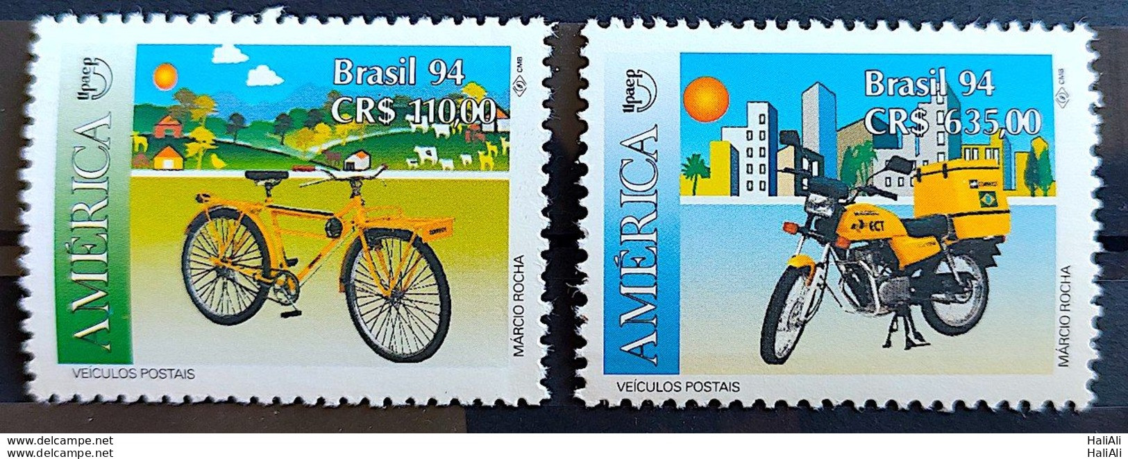 C 1885 Brazil Stamp Postal Vehicles Bicycle And Motorcycle Postal Service 1994 - Nuevos