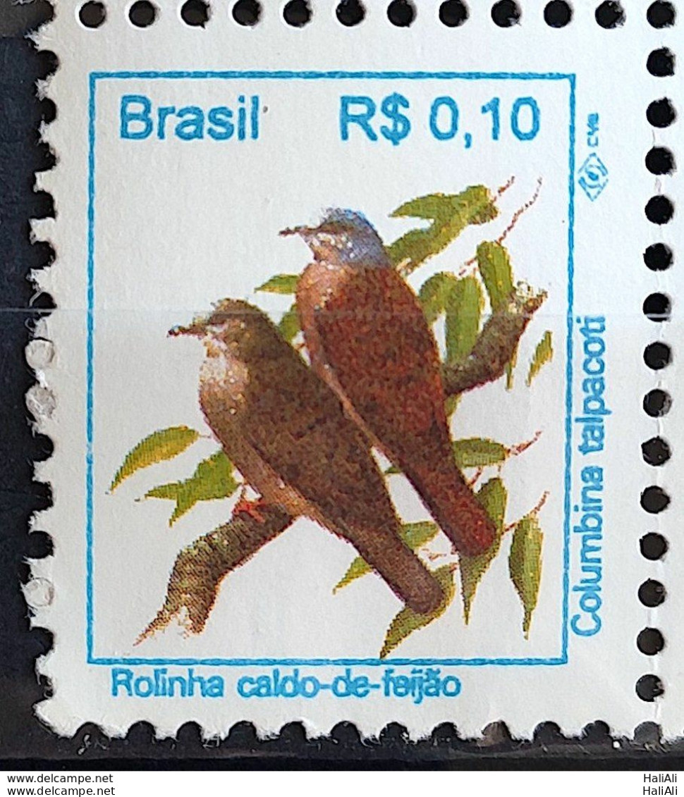 Brazil Regular Stamp RHM 713 Urban Birds Rolinha Caldo De Feijão 1994 - Neufs