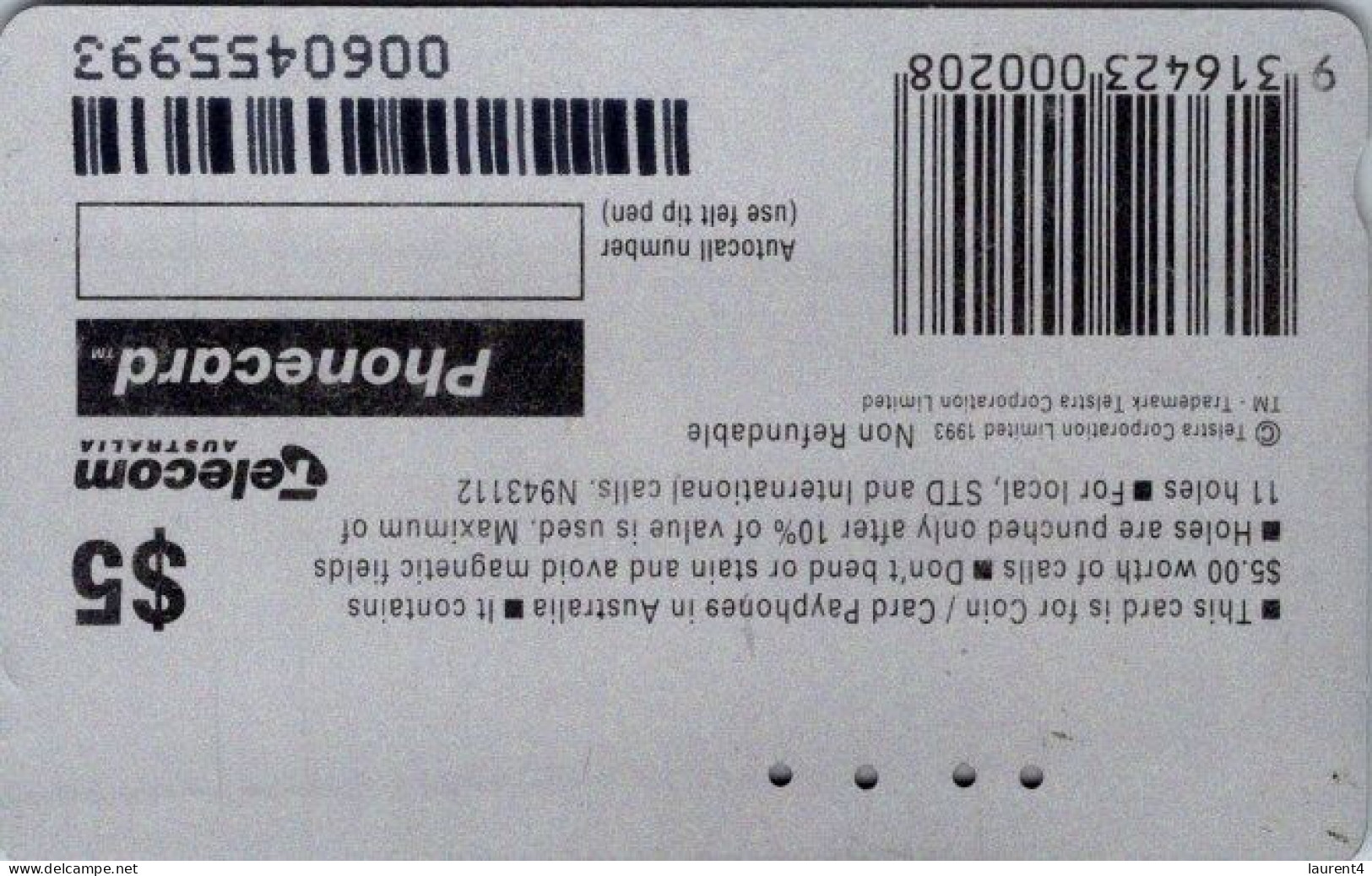 19-4-2024 - Phonecard - Australia  - (duplicate Phonecard) Christmas - Australië