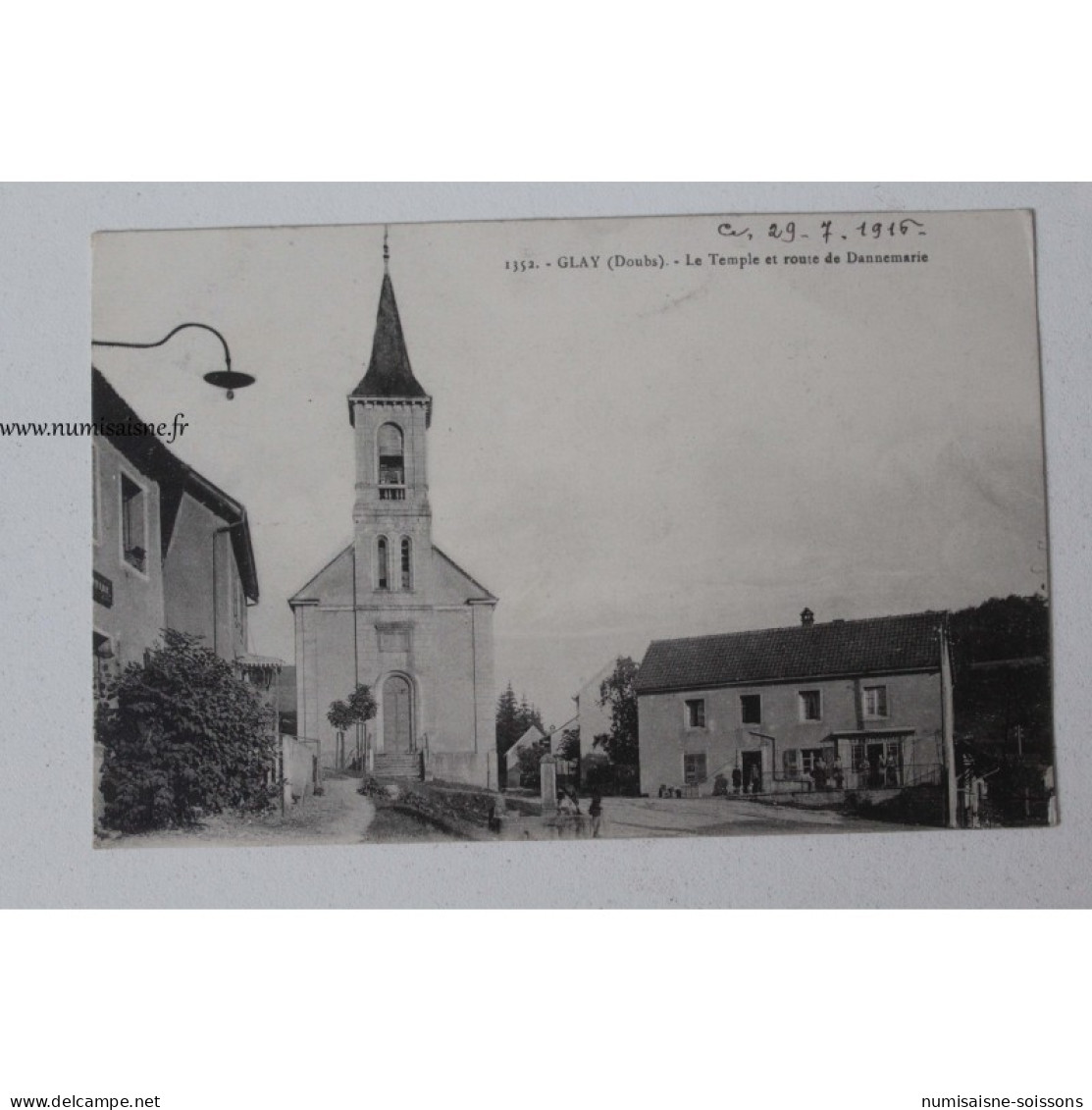 France - 25 - Doubs - Glay - Le Temple Et Route De Dannemarie - Andere & Zonder Classificatie