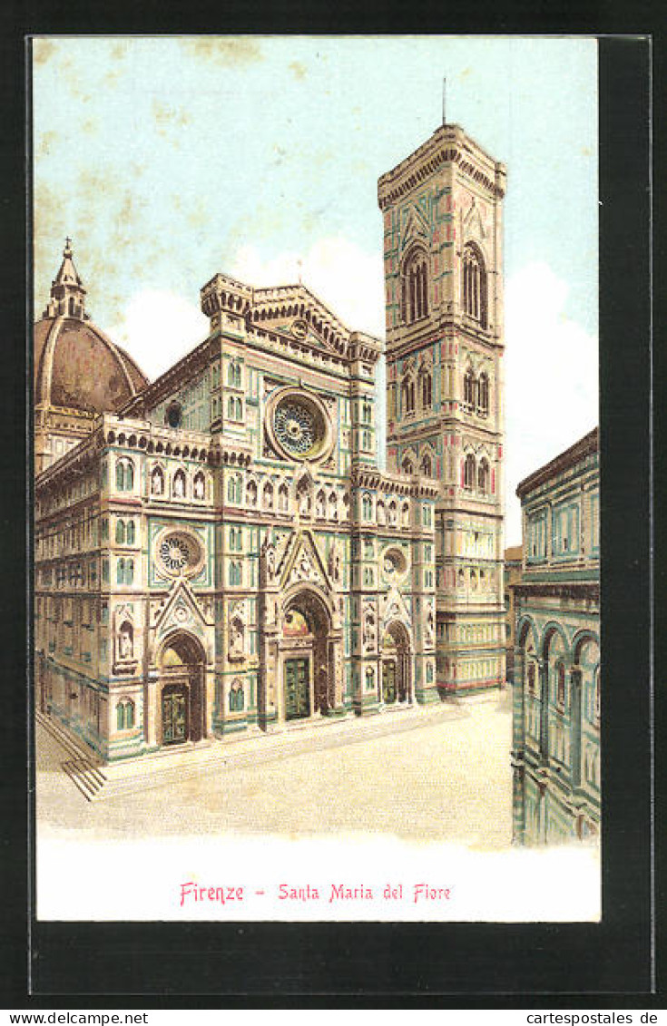 Lithographie Firenze, Santa Maria Del Fiore  - Firenze (Florence)