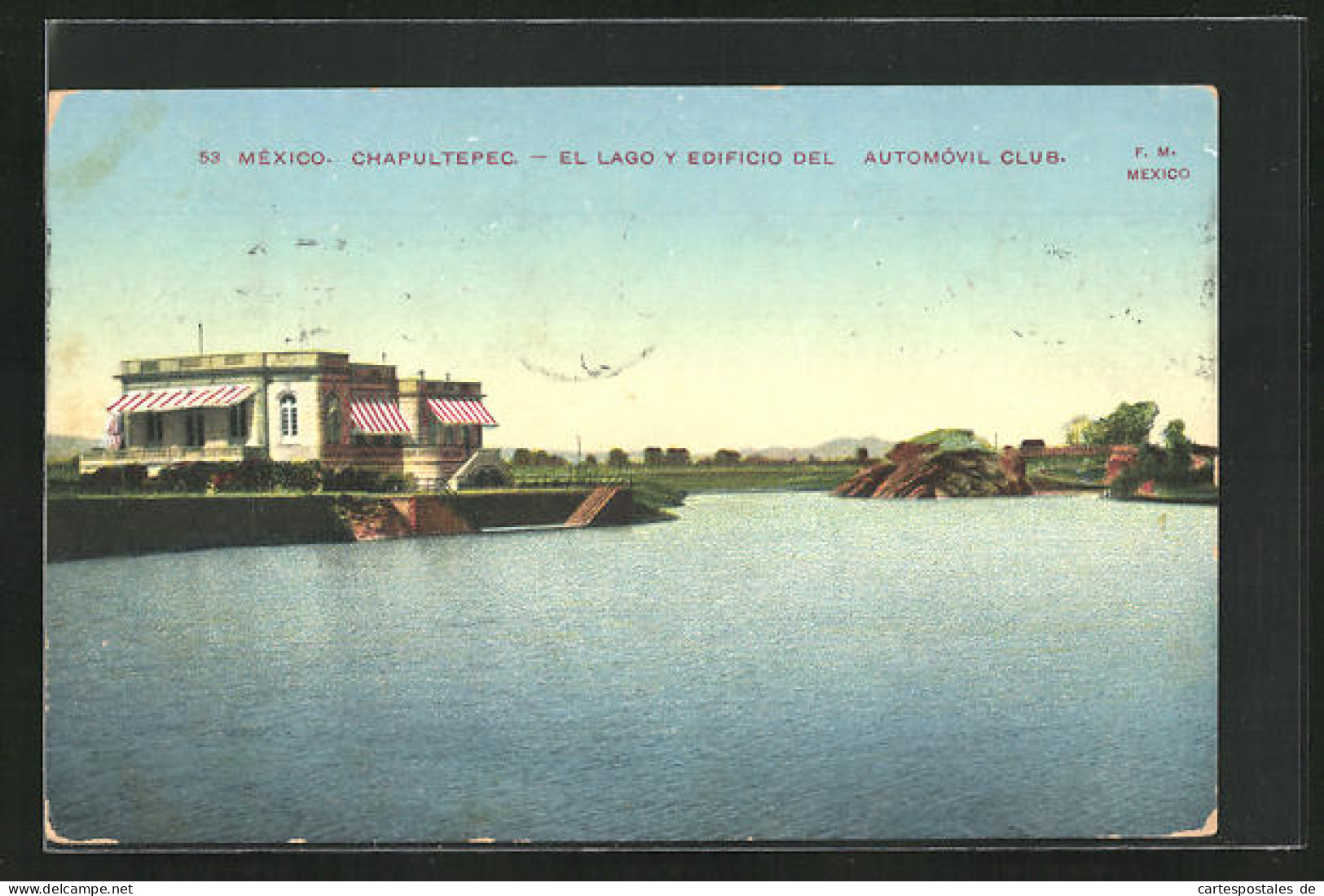 AK Mexico, Chapultepec, El Lago Y Edificio Del Automovil Club  - Mexico