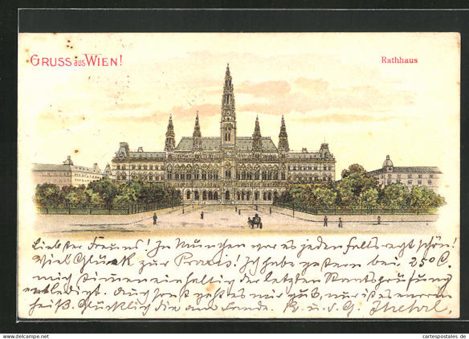 Künstler-AK Wien, Rathaus  - Other & Unclassified