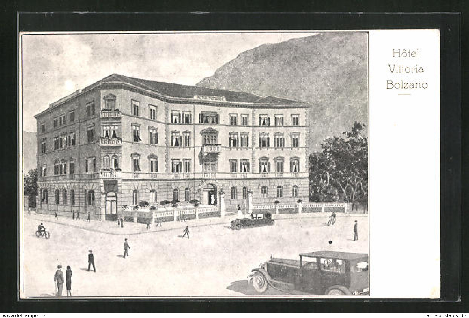 Cartolina Bolzano, Hotel Vittoria  - Bolzano