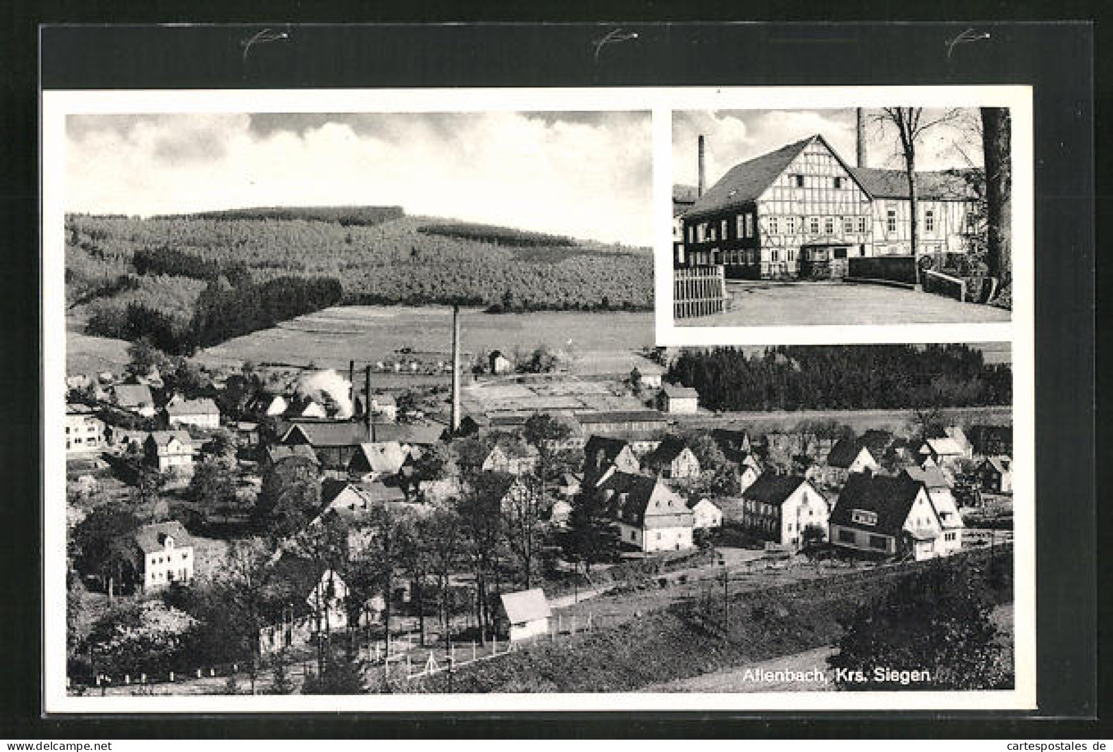 AK Allenbach /Krs. Siegen, Gebäudeansicht, Teilansicht  - Siegen