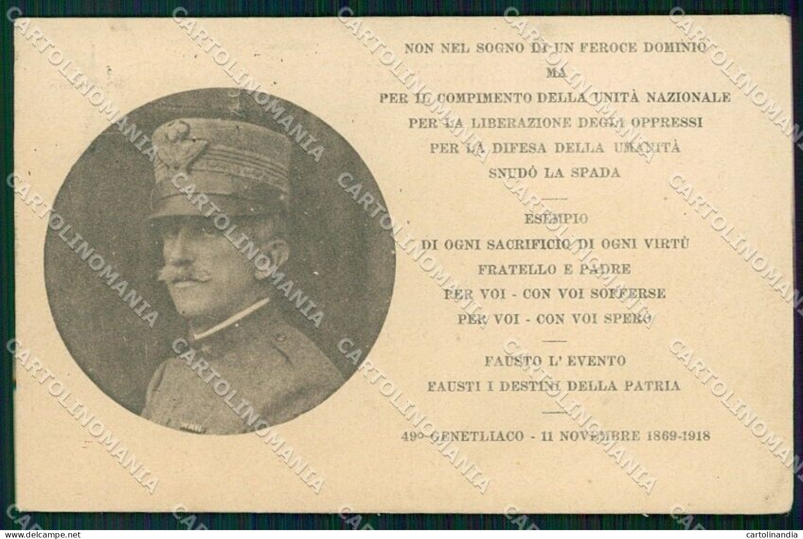 WW1 WWI Propaganda Savoia Vittorio Emanuele III FORO Cartolina XF6533 - Sonstige & Ohne Zuordnung