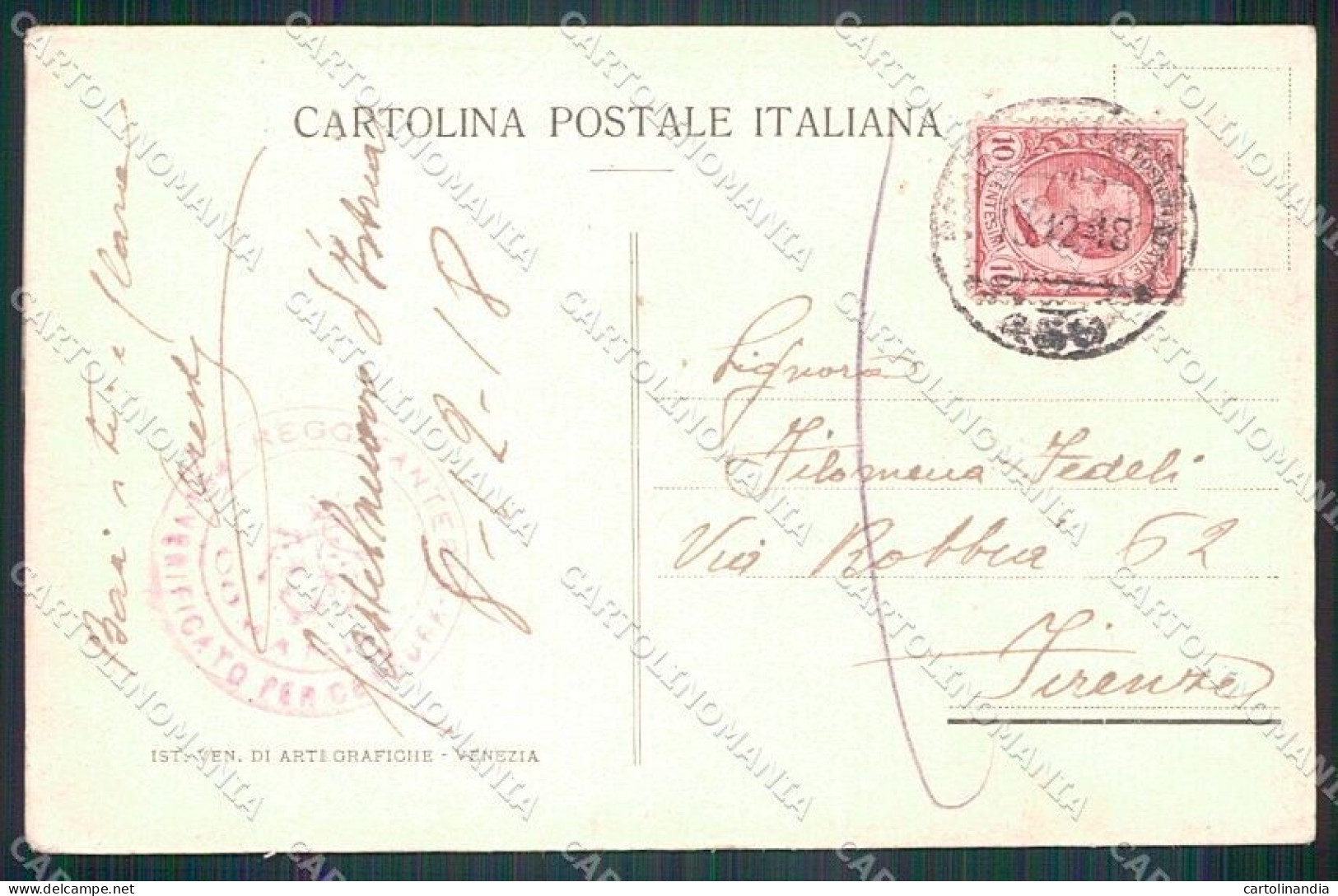 WW1 WWI Propaganda Savoia Vittorio Emanuele III FORO Cartolina XF6533 - Sonstige & Ohne Zuordnung