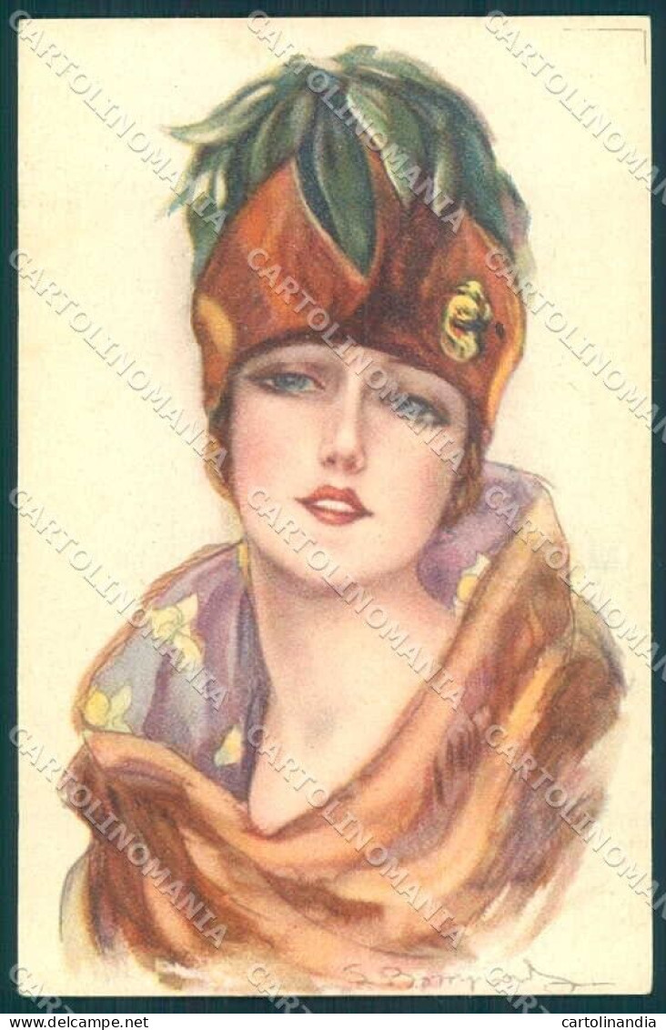 Artist Signed Bompard L. Fashion Glamour Lady Serie 456-1postcard VK8918 - Altri & Non Classificati