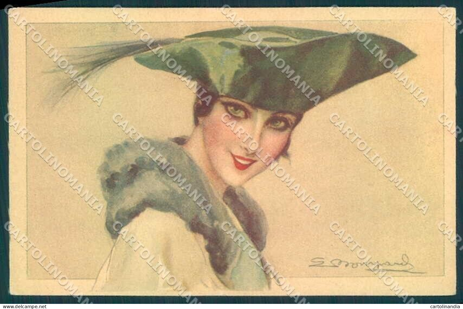 Artist Signed Bompard L. Fashion Glamour Lady Serie 990-5 Postcard VK8916 - Altri & Non Classificati