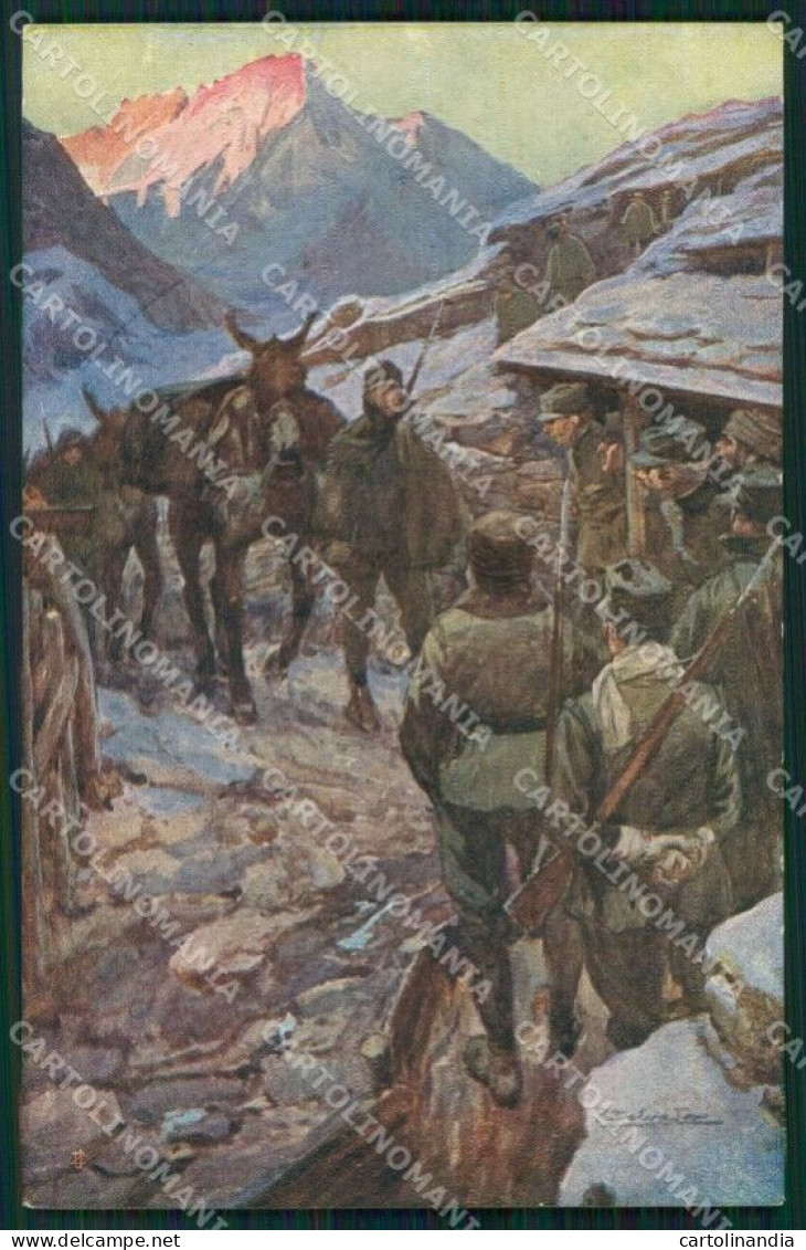 Militari Propaganda WW1 Comitato Lombardo Mutilati Salvadori Cartolina XF8446 - Otros & Sin Clasificación