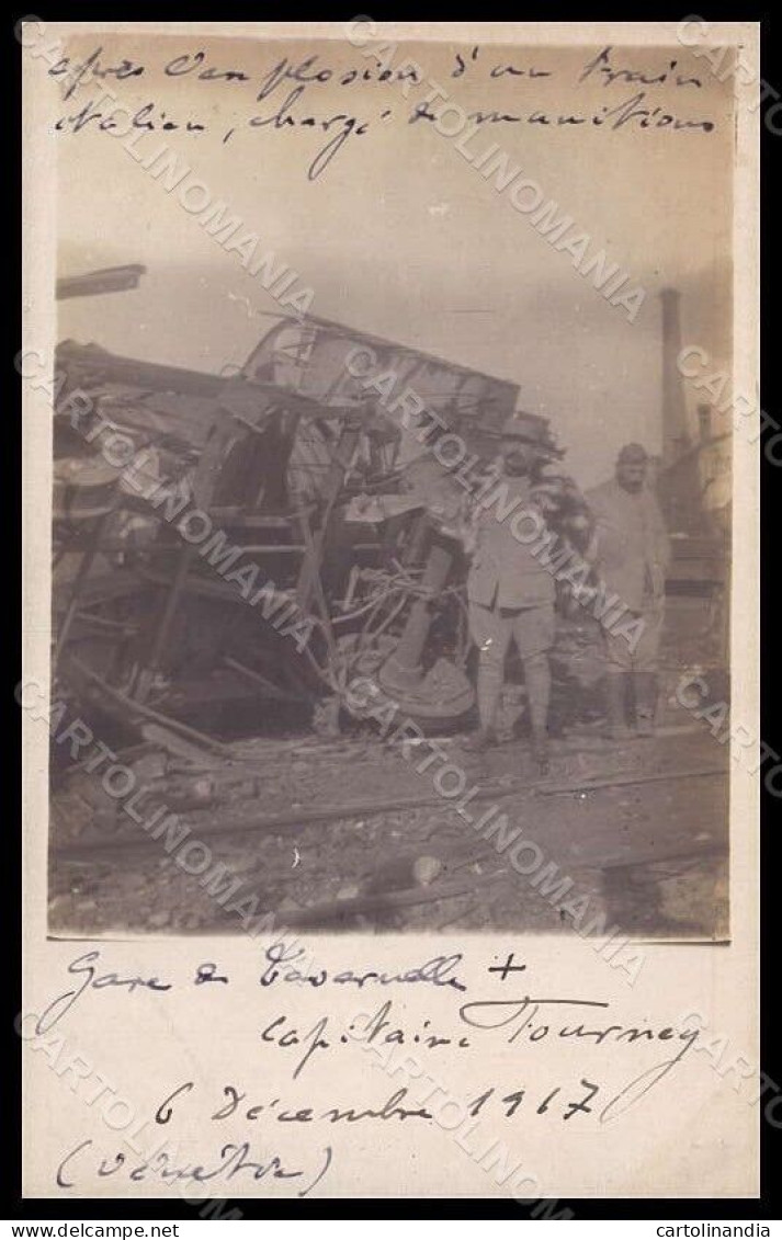 Militari WWI Italia Tavernelle Altavilla Vicenza Treno Esplosione Foto Pc VK8283 - Otros & Sin Clasificación