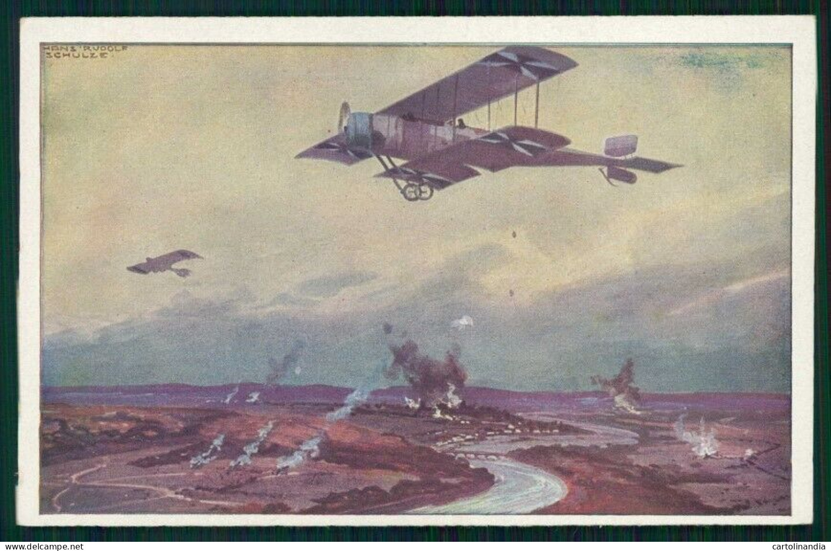 Aviazione Propaganda WWI Deutscher Flieger Hans Rudolf Schulze Cartolina TC6261 - Altri & Non Classificati