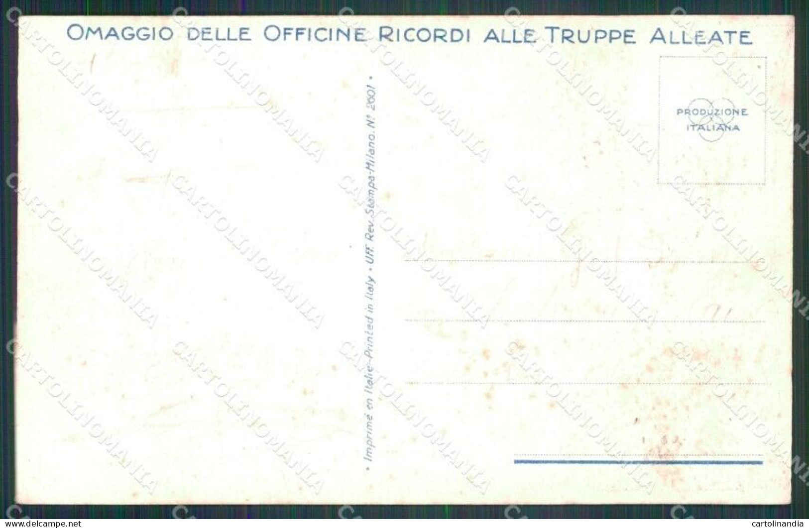 WW1 WWI Propaganda Flags Alleati Tricolore Milano Cartolina Postcard XF8694 - Autres & Non Classés