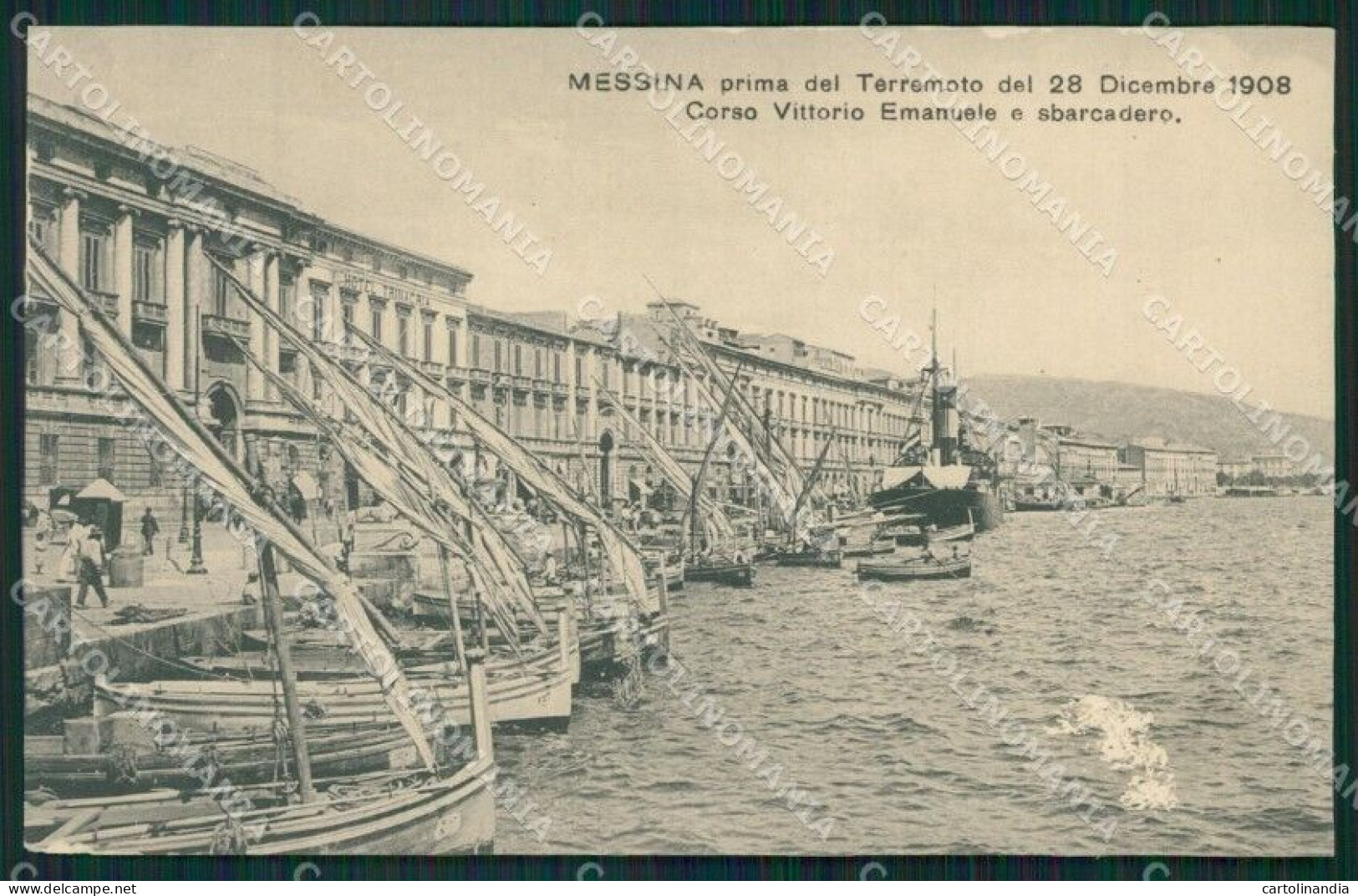 Messina Città ABRASA Cartolina XB1975 - Messina