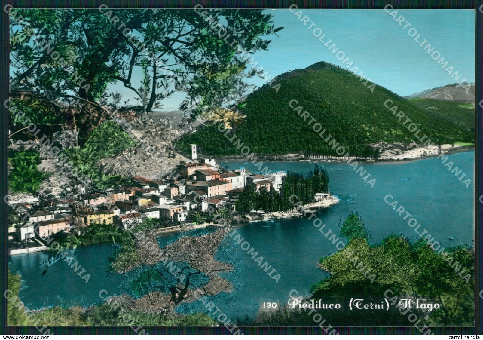 Terni Piediluco Lago Di FG Foto Cartolina KB5034 - Terni