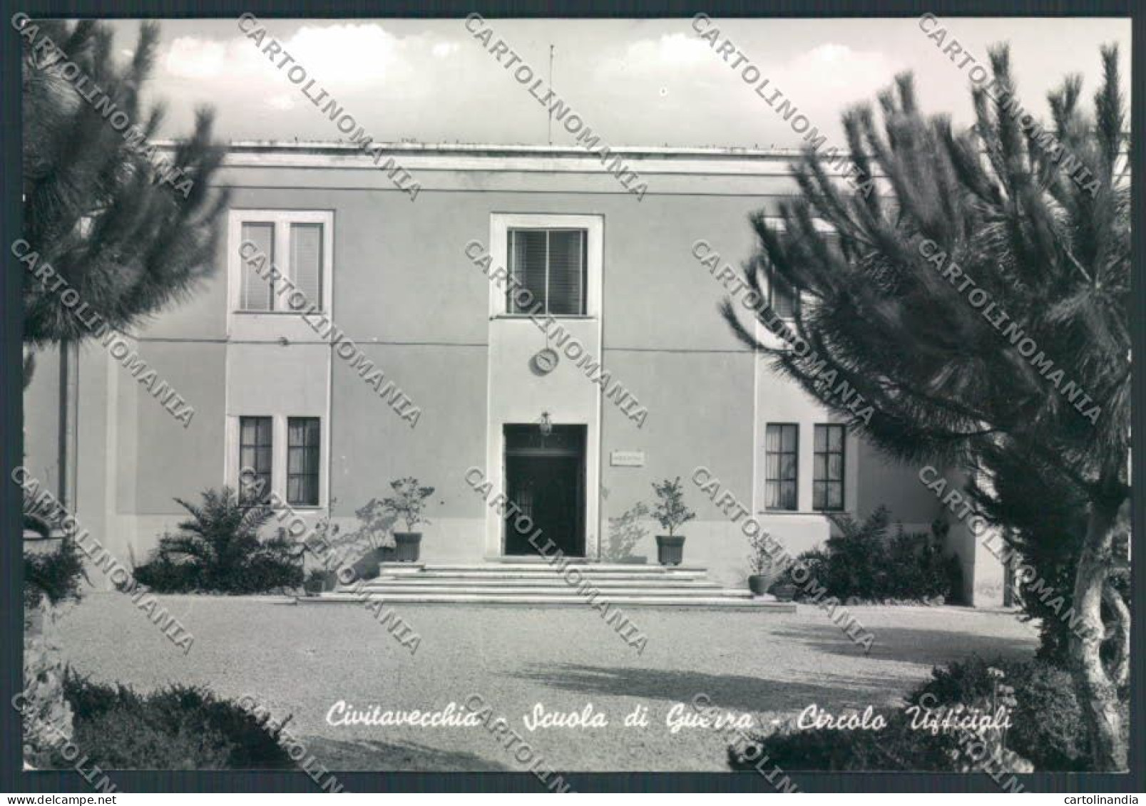 Roma Civitavecchia Scuola Di Guerra Foto FG Cartolina ZF6349 - Altri & Non Classificati