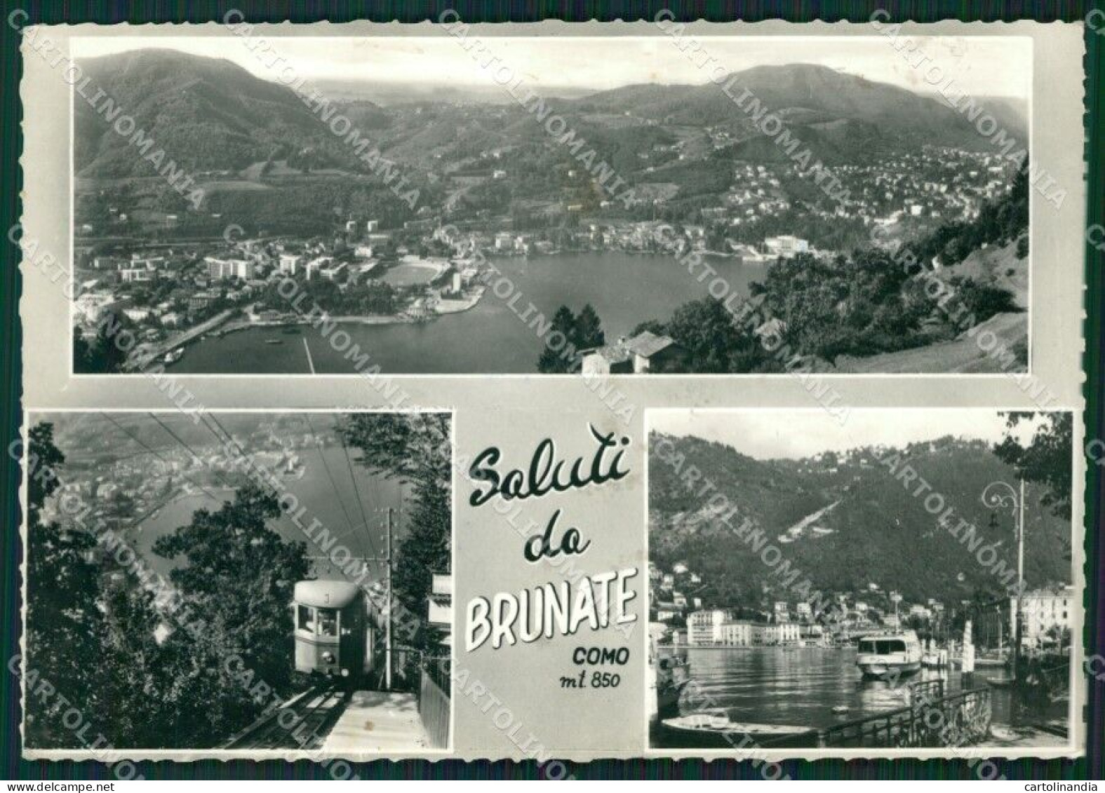 Como Brunate Saluti Da Funicolare Foto FG Cartolina ZK0588 - Como