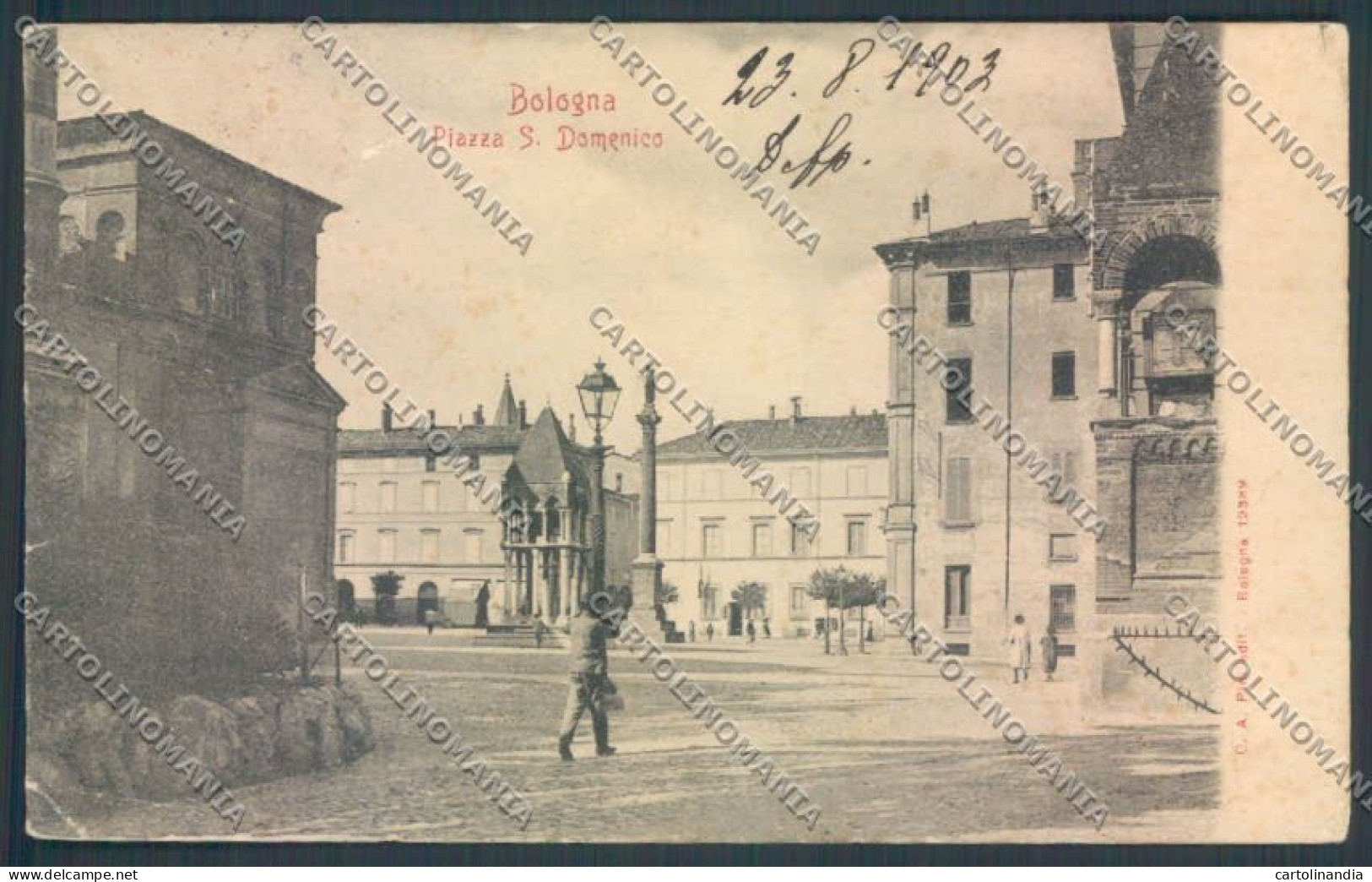 Bologna Città PIEGA STRAPPINO Cartolina ZT2232 - Bologna