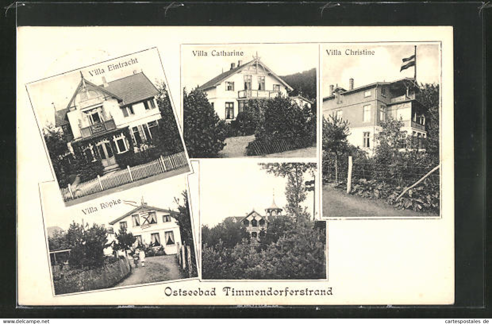 AK Timmendorferstrand / Ostsee, Hotels Eintracht, Catharine, Christine Und Röpke  - Timmendorfer Strand