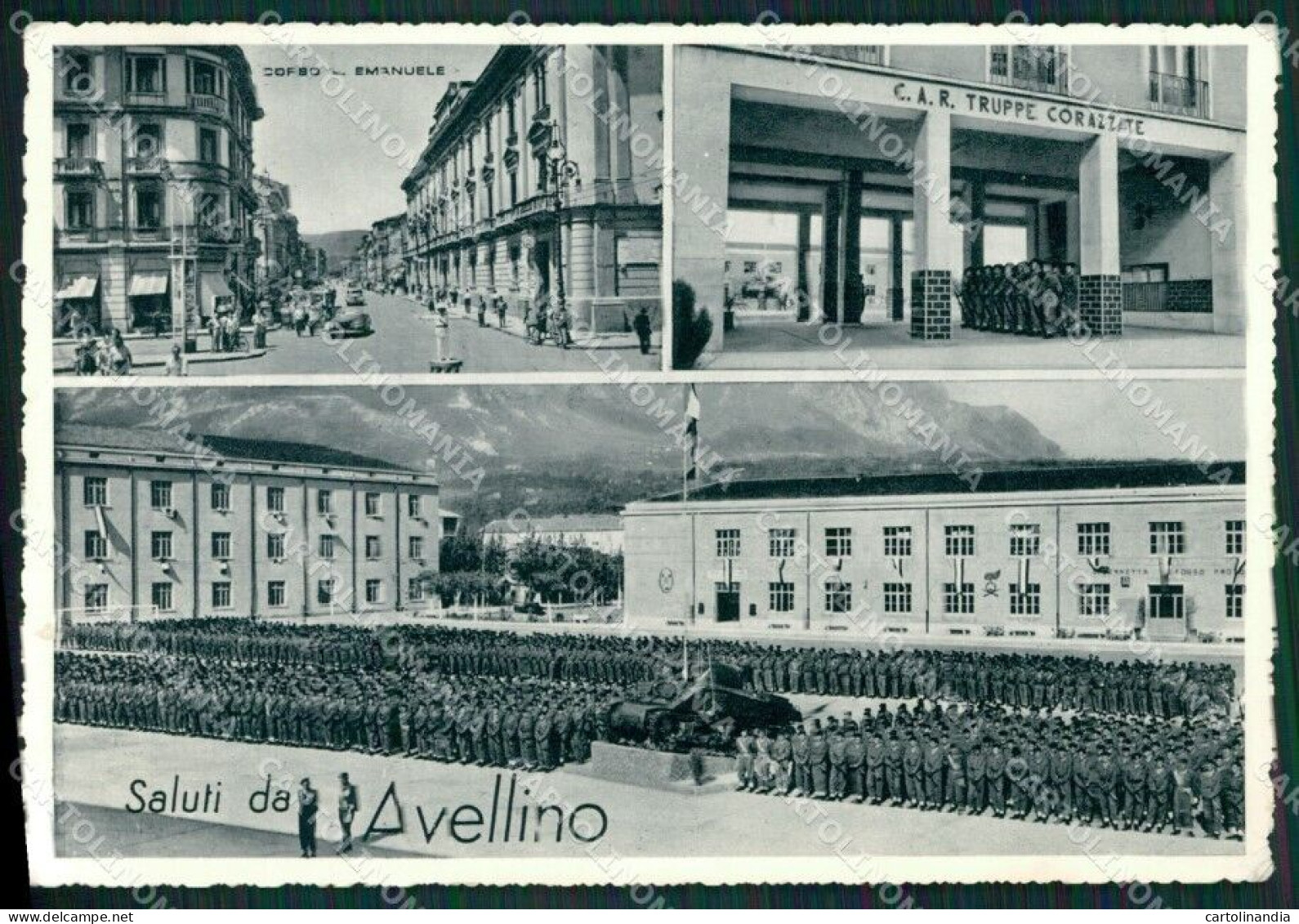 Avellino Città Saluti Da Miltari Foto FG Cartolina ZKM7266 - Avellino
