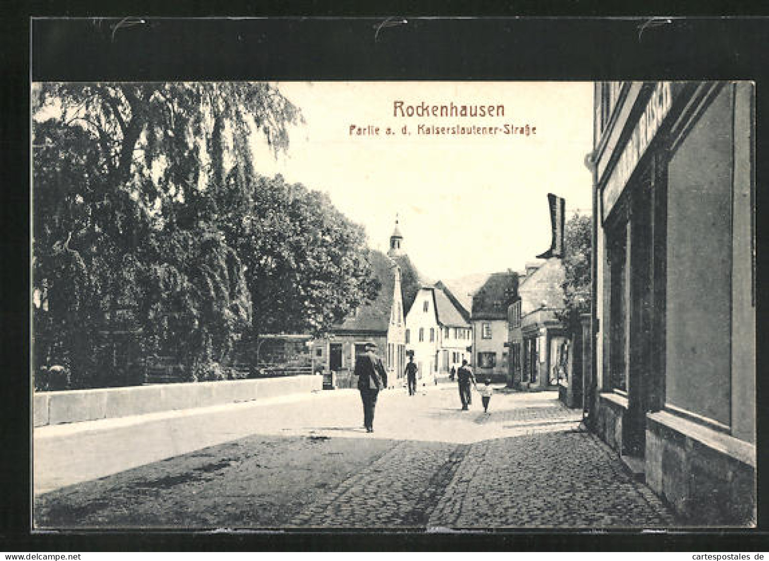 AK Rockenhausen, Blick In Die Kaiserslautener-Strasse  - Rockenhausen