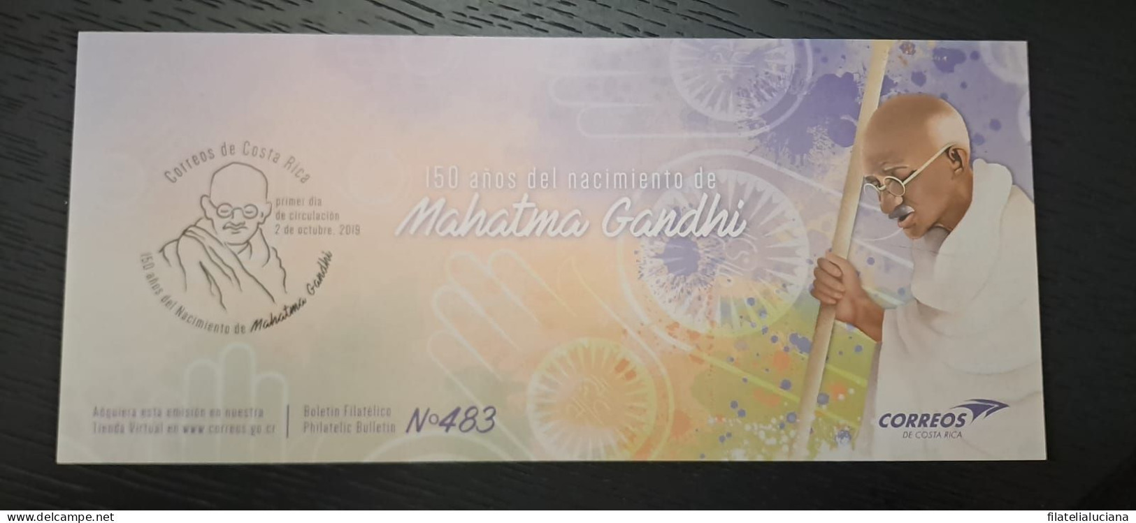 Costa Rica Philatelic Bulletin Gandhi 2018 - Mahatma Gandhi