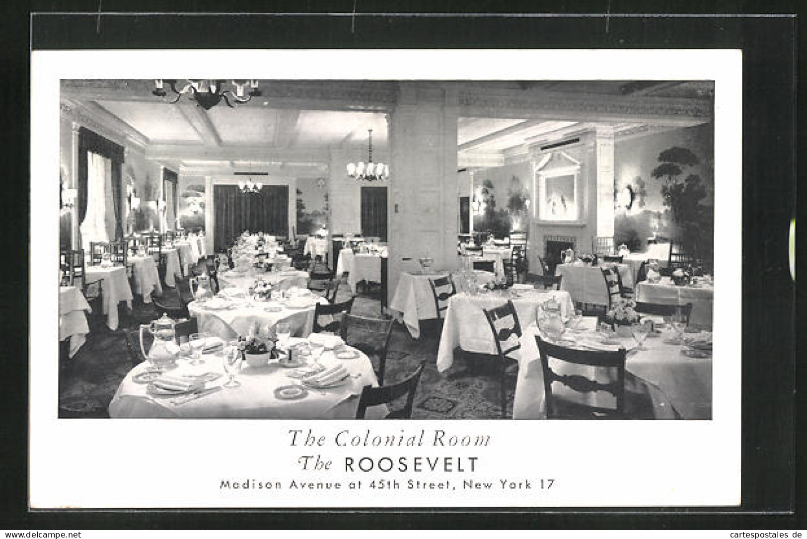 AK New York, NY, The Roosevelt, The Colonial Room  - Autres & Non Classés
