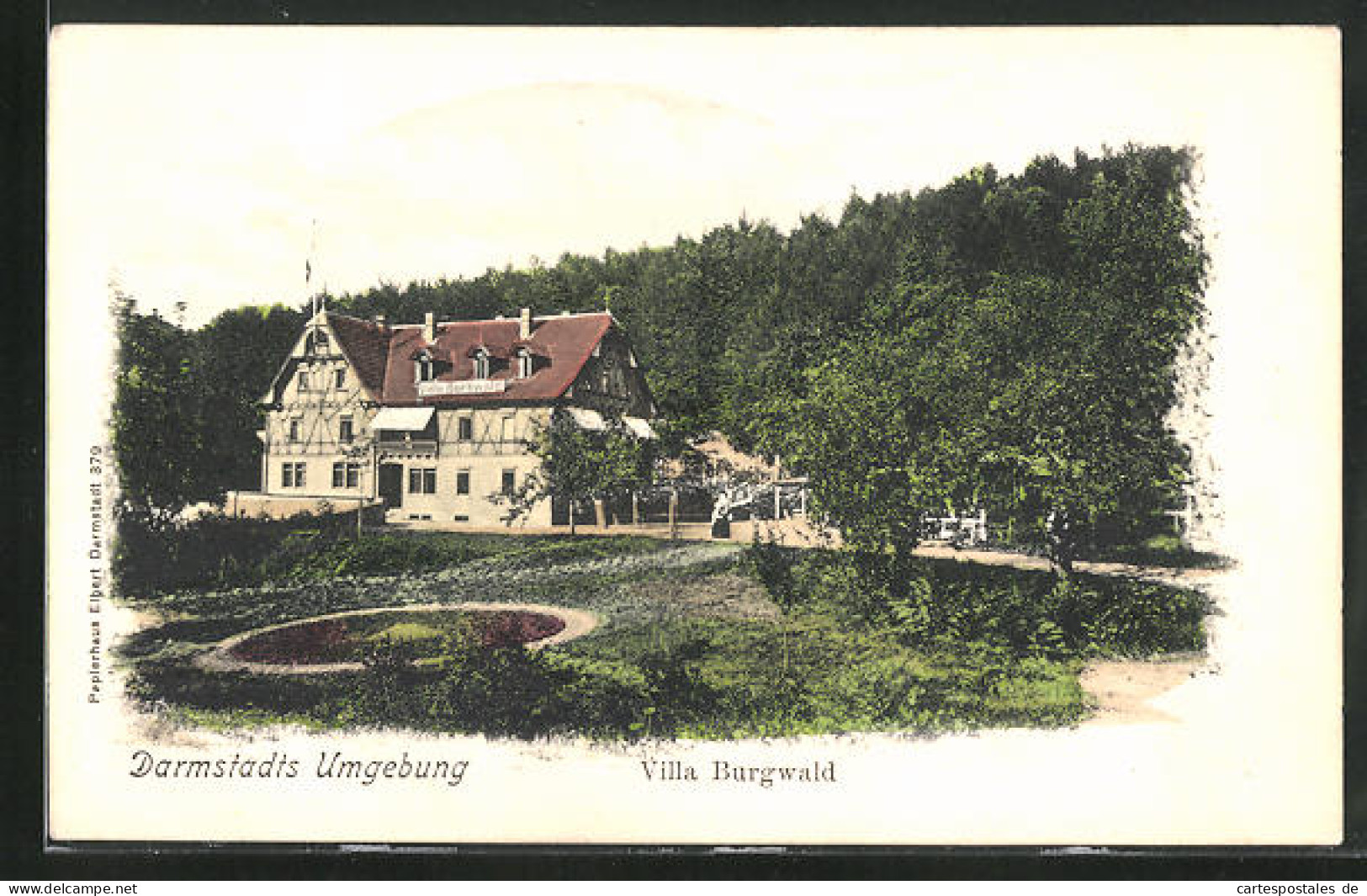 AK Darmstadt, Hotel Villa Burgwald  - Darmstadt