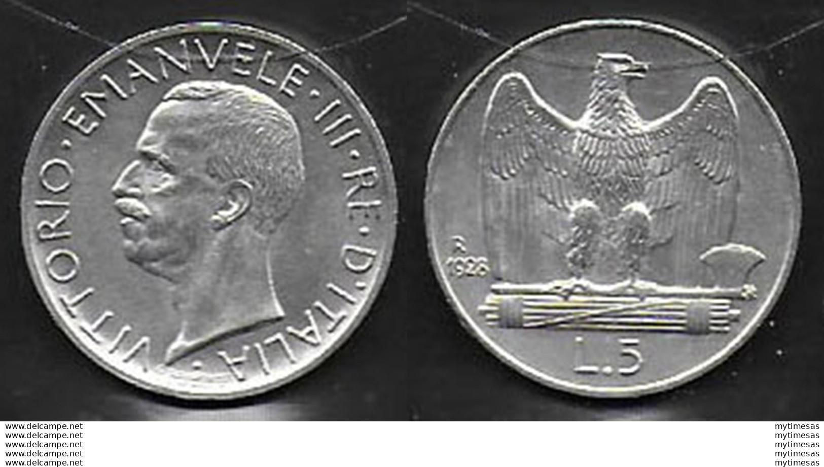 1928 Italia VE III Lire 5 Aquilotto In Argento SPL - 1900-1946 : Víctor Emmanuel III & Umberto II