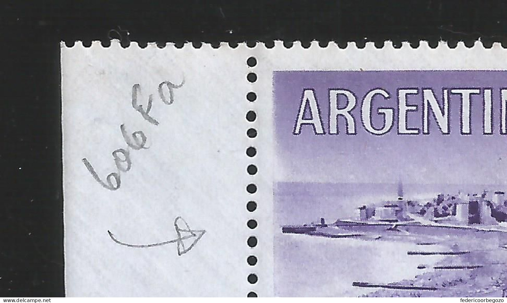 Argentina, GJ 1149 Variedad "Faro En La Costa" (ver Fotos), VK Nr. 777 I - Ungebraucht