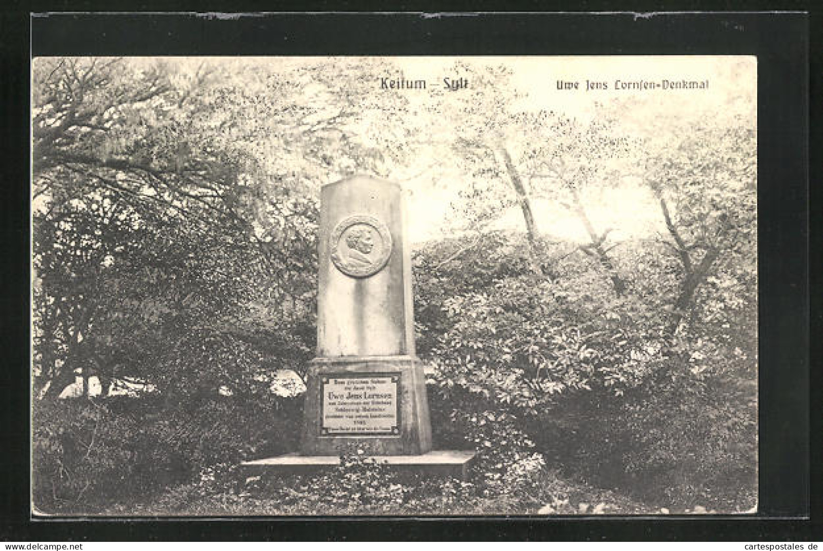 AK Keitum /Sylt, Uwe Jens Lornsen-Denkmal  - Sylt