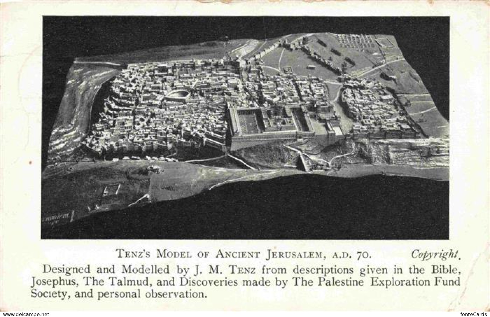 73971933 Jerusalem__Yerushalayim_Israel Tenz's Model Of Ancient Jerusalem - Israele