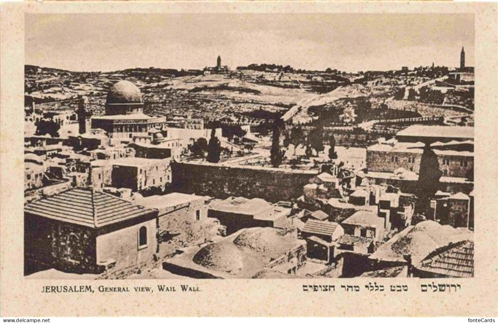 73971930 Jerusalem__Yerushalayim_Israel General View Wail Wall - Israele
