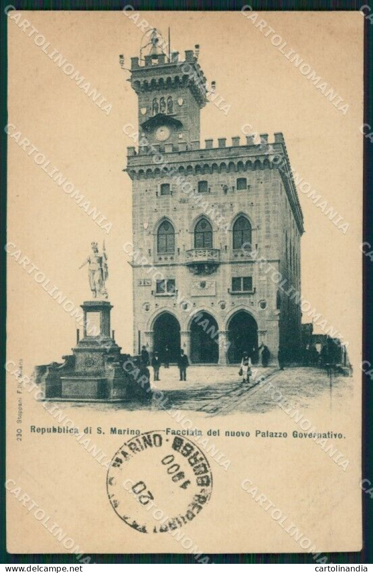 Rimini Repubblica San Marino Palazzo Governativo Cartolina XB1847 - Rimini