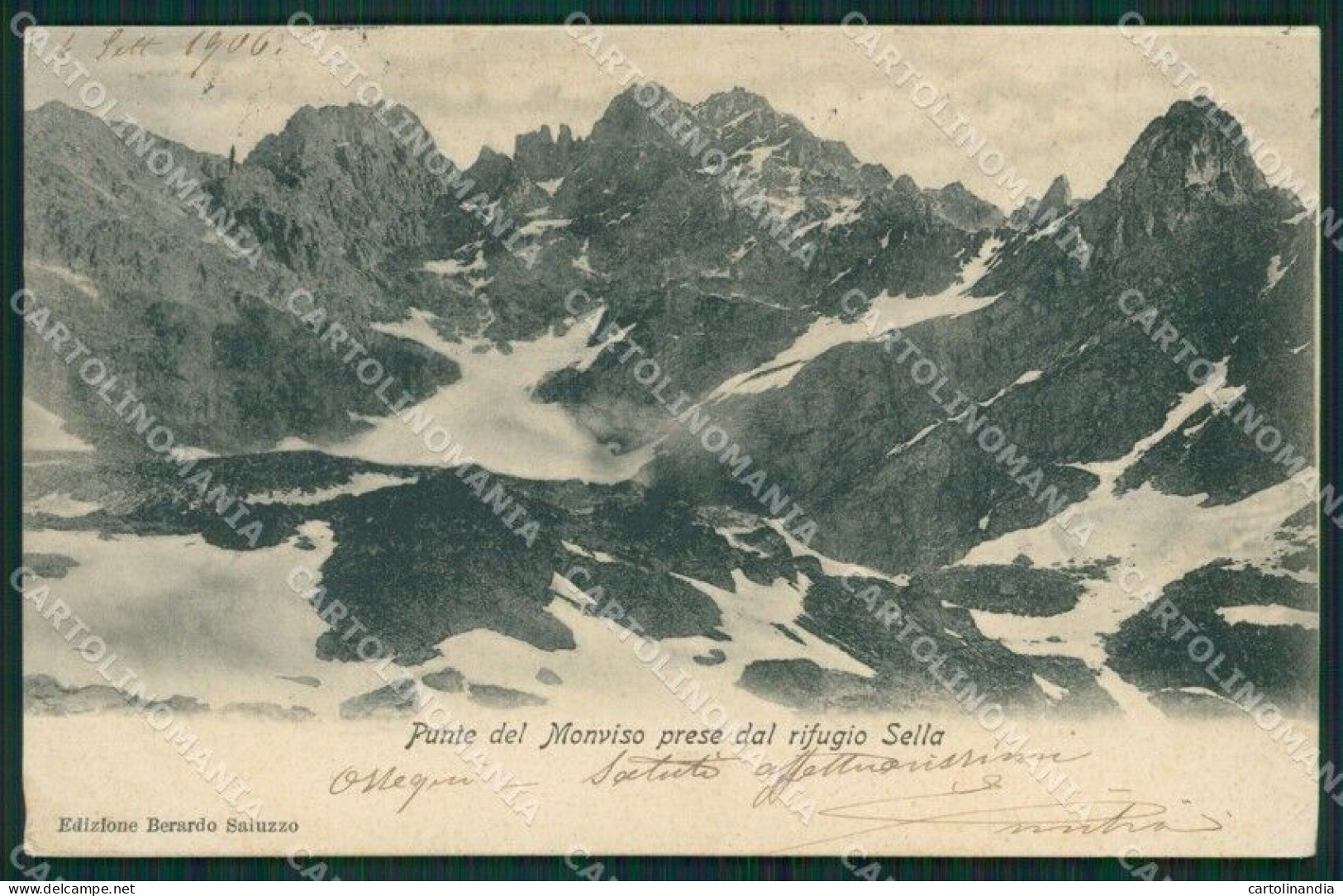 Cuneo Crissolo Rifugio Sella Monviso Cartolina XB1765 - Cuneo