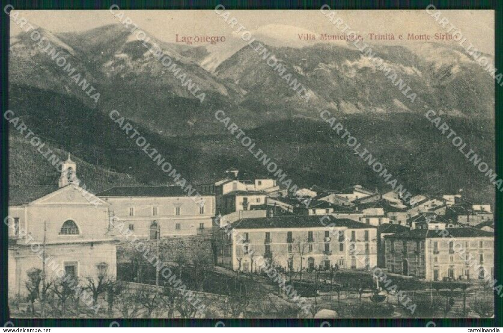 Potenza Lagonegro Municipio Monte Sirino Cartolina XB1686 - Potenza
