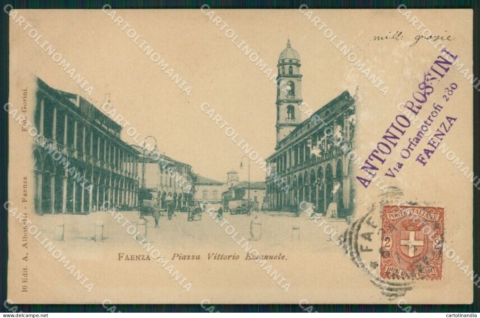 Ravenna Faenza ABRASA Cartolina XB1616 - Ravenna