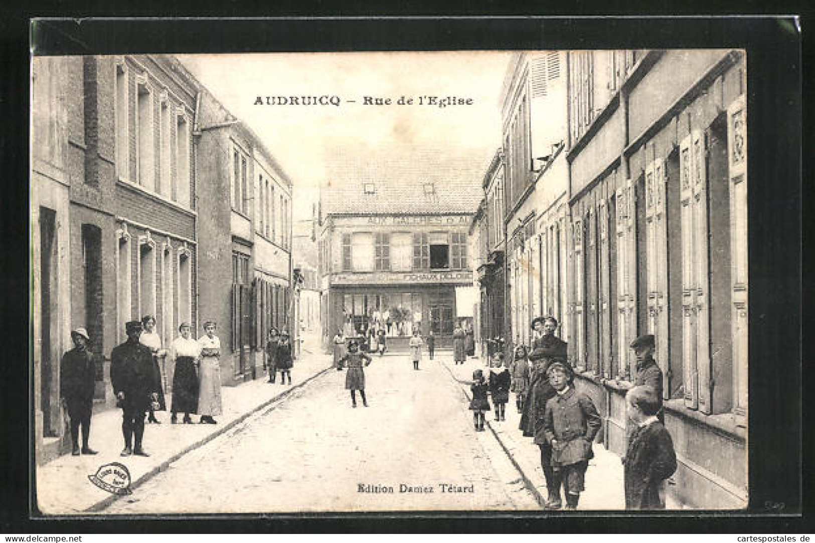 CPA Audruicq, Rue De L`Eglise  - Audruicq