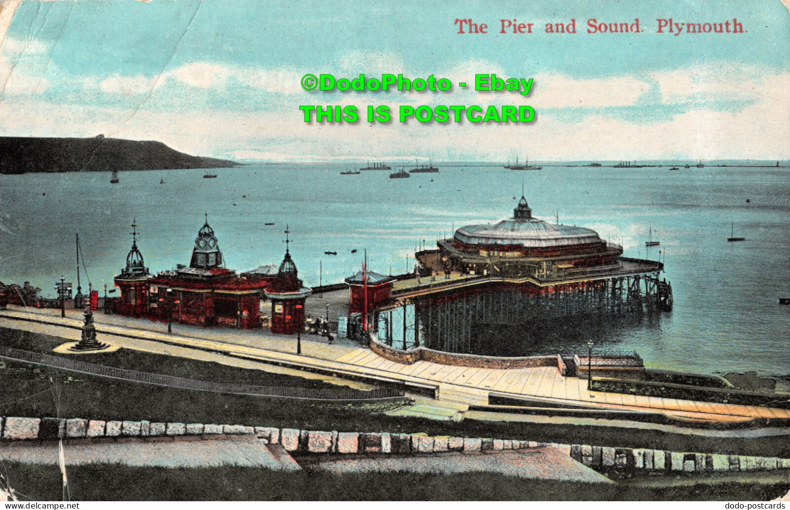 R410075 The Pier And Sound. Plymouth. E. S. London. No. 4167. 1909 - Andere & Zonder Classificatie