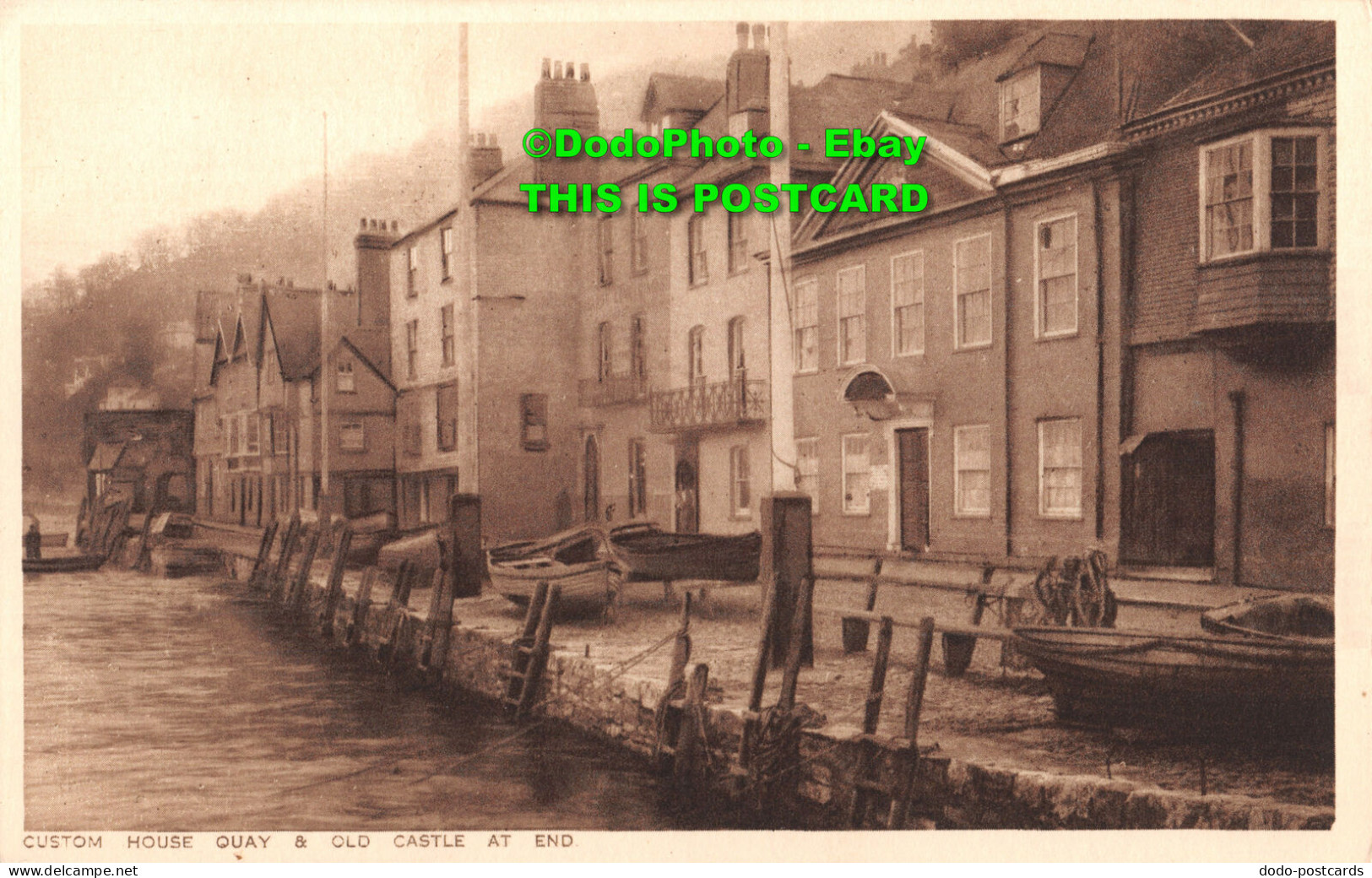R410995 Custom House Quay And Old Castle At End. C. H. Dawe. The R. A. P. The Se - Monde