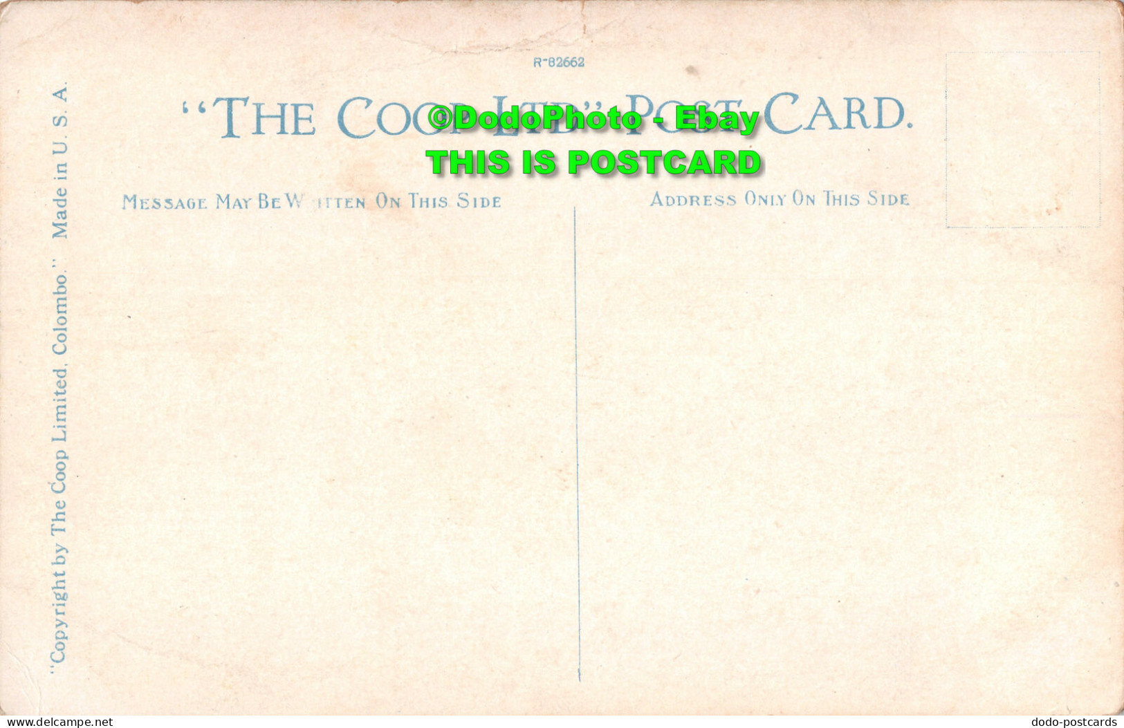 R410087 No. 8. Victoria Park. Colombo. Ceylon. The Coop Limited. Colombo - Monde