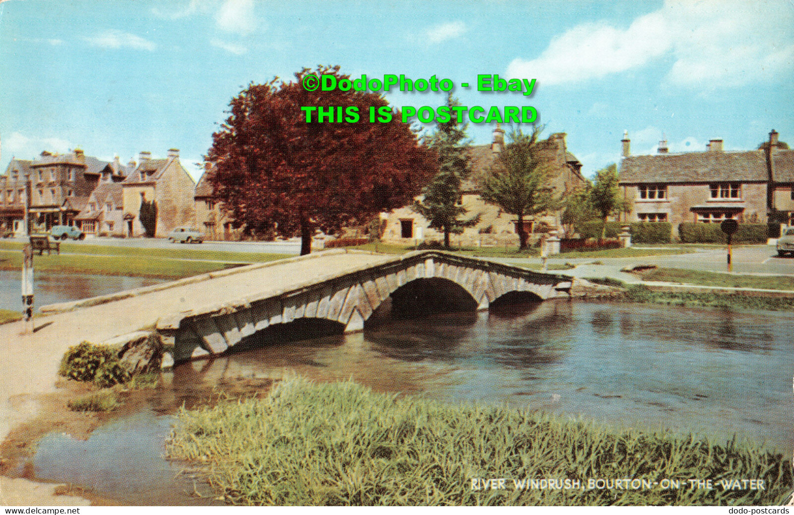 R410471 River Windrush. Bourton On The Water. Salmon. Cameracolour. 1899c - World