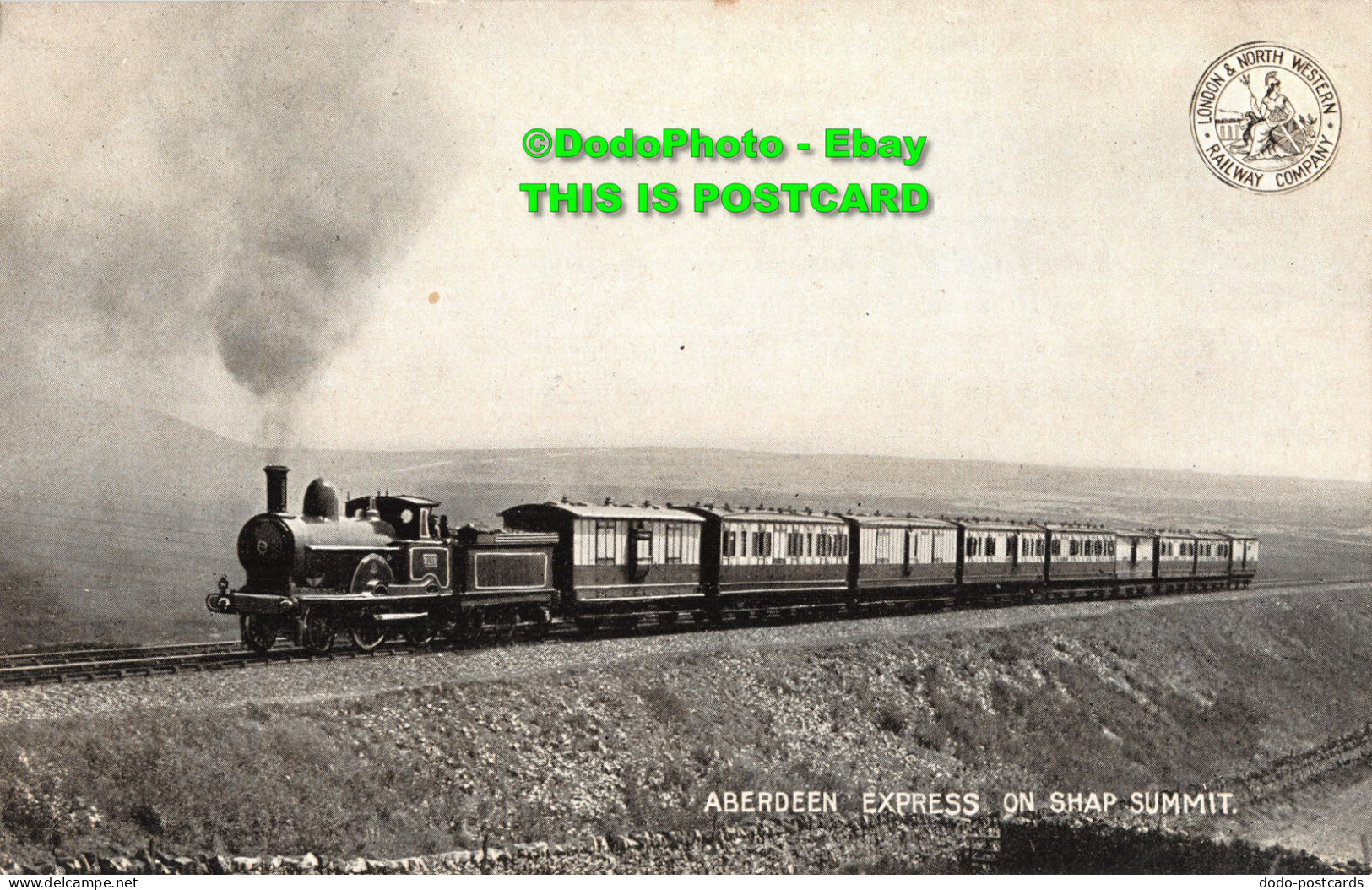 R411632 London And North Western Railway Comp. Aberdeen Express On Shap Summit. - Andere & Zonder Classificatie