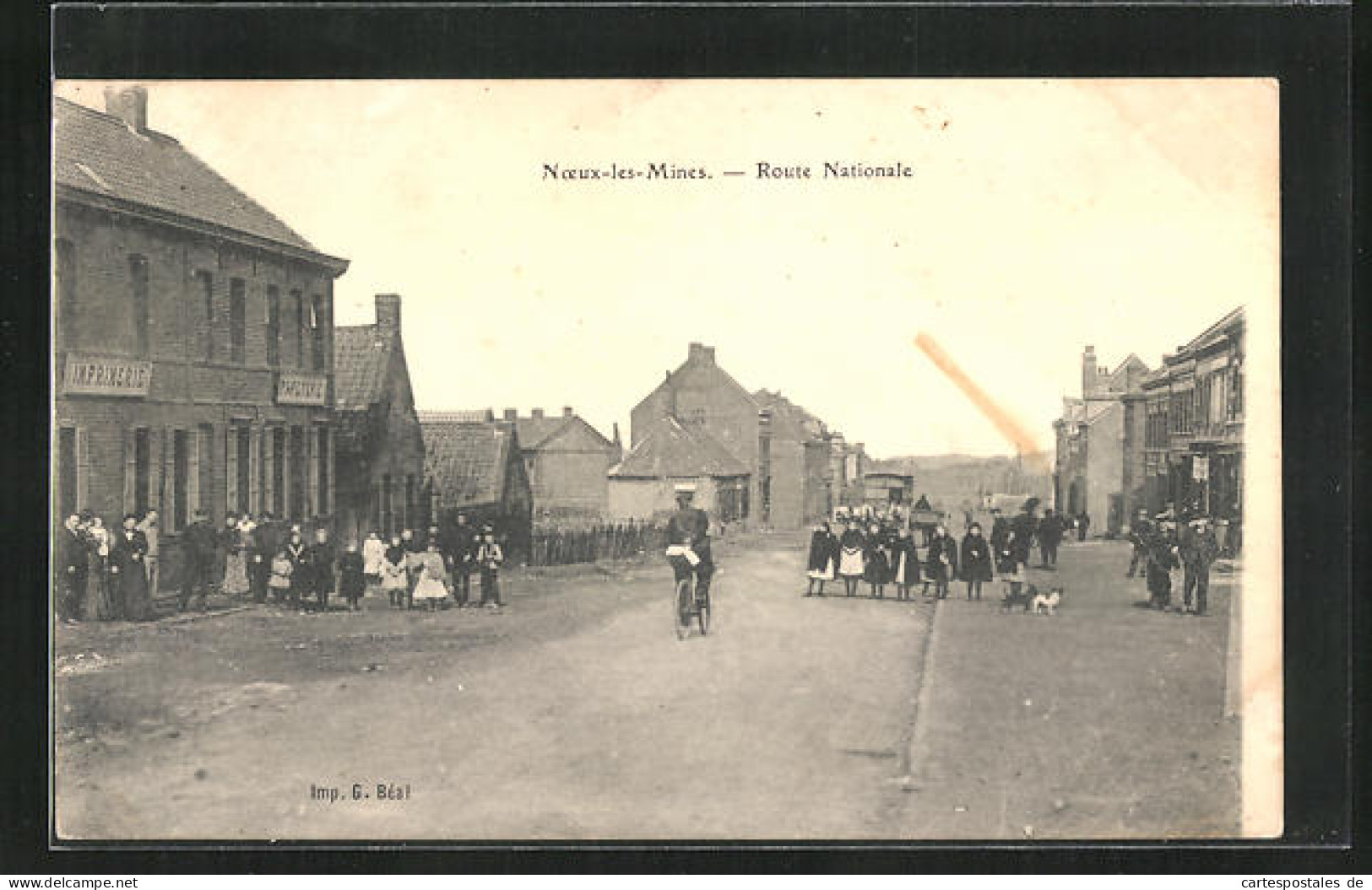 CPA Noeux-les-Mines, Rue Nationale  - Noeux Les Mines