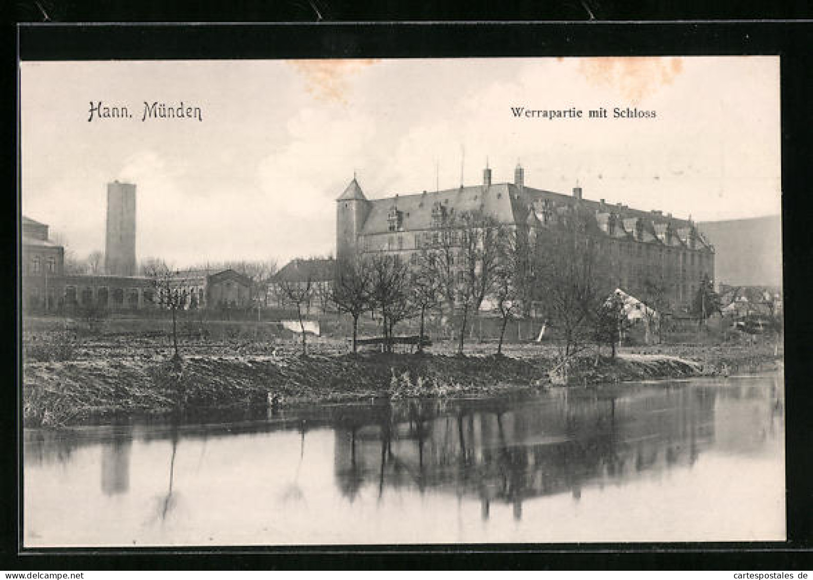 AK Hann. Münden, Werrapartie Mit Schloss  - Hannoversch Muenden