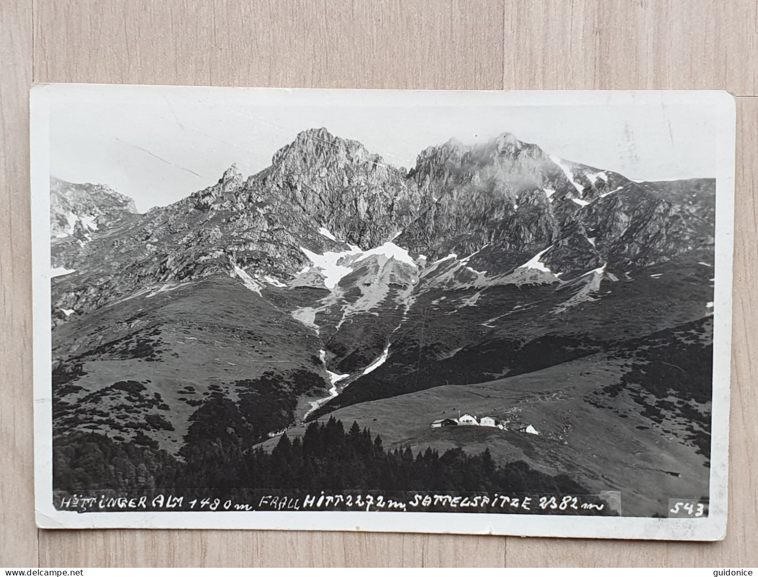 Ansichtskarte - Österreich - Höttinger Alm (1928) Bei Innsbruck - Innsbruck