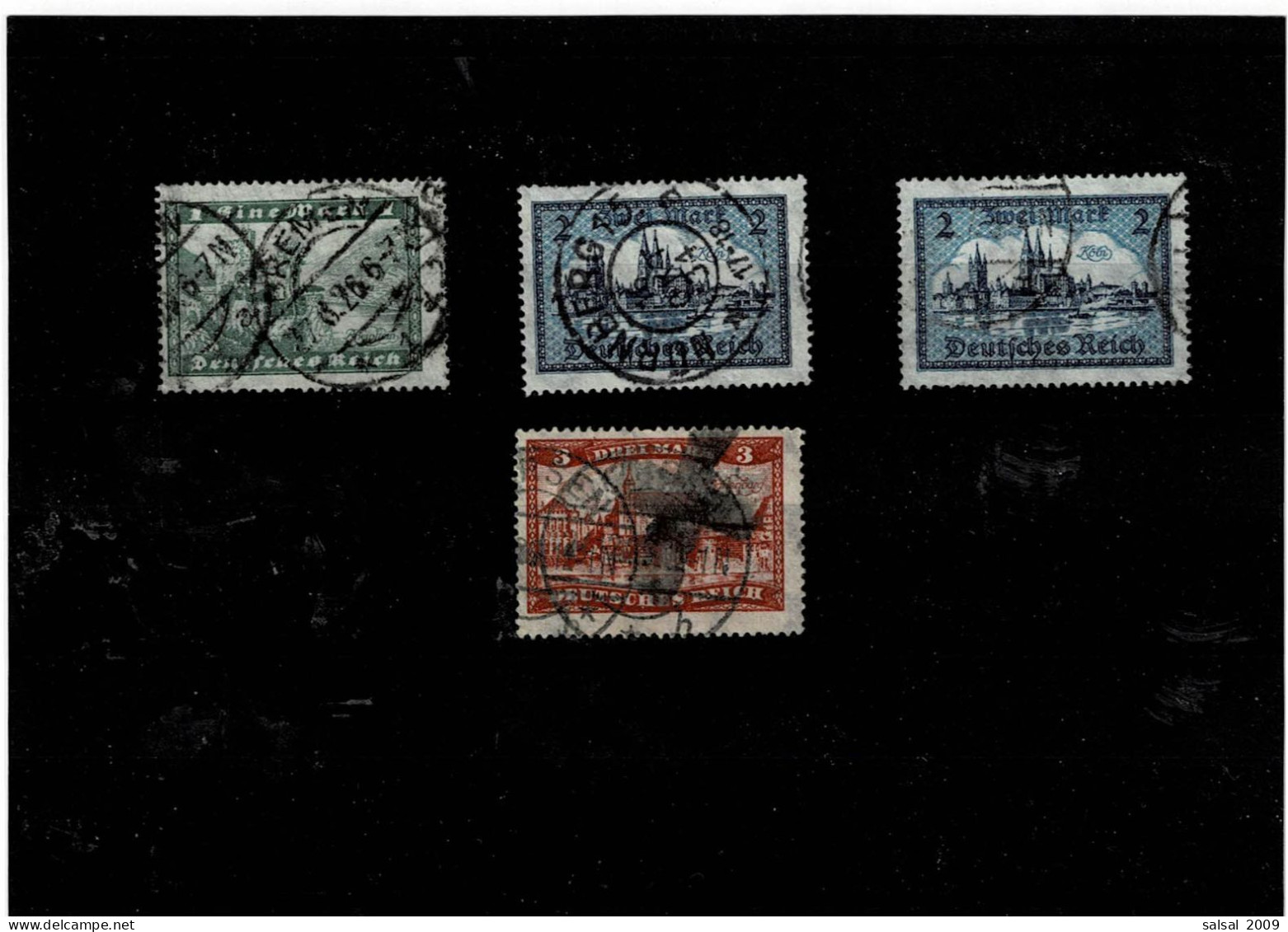 GERMANIA REICH ,4 Pezzi Usati ,qualita Ottima - Used Stamps